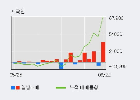 'YW' 52주 신고가 경신, 전일 외국인 대량 순매수