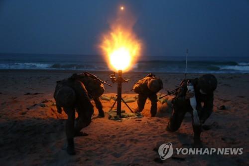 포항 화진해수욕장서 4년만에 육·해·공 합동훈련