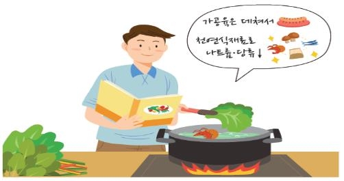 식약처 "집콕시대, 나트륨·당류 이렇게 줄이세요"