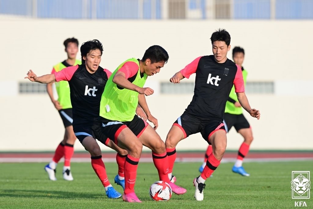 이동경·원두재, 김학범호 합류…15일 가나 평가전 '총력전'