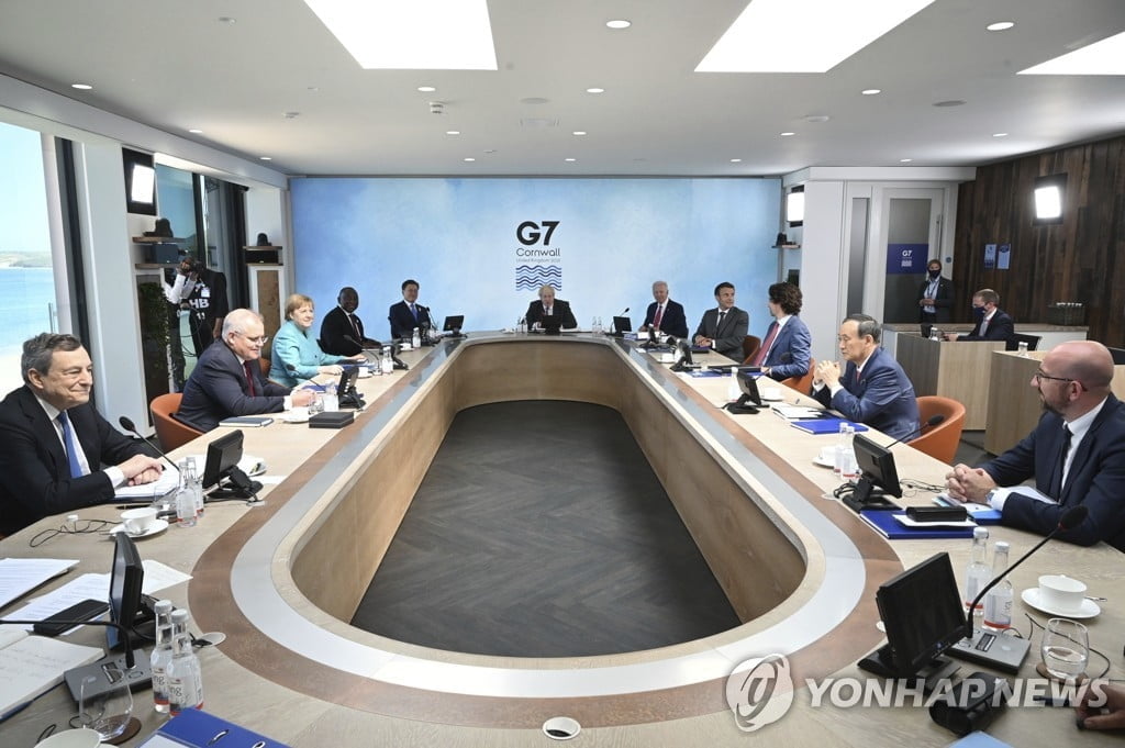 G7, 글로벌 최저 법인세율 15% 승인…"경기 부양 계속"