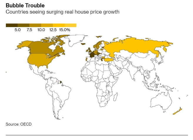 전세계 부동산가격 버블 1위는 뉴질랜드...한국은 몇위