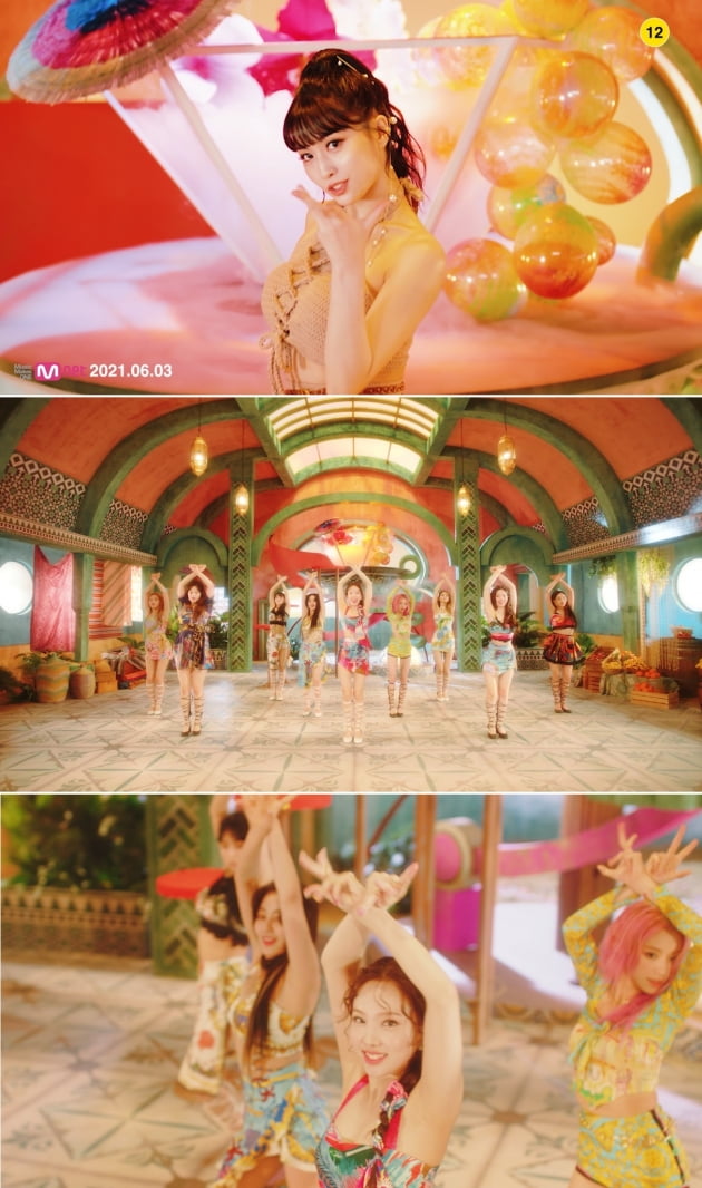 사진=TWICE 'Alcohol-Free' MV 티저 영상 화면 캡처