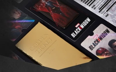 CGV 씨네샵, '블랙 위도우' 개봉 기념 골든 티켓 한정 판매