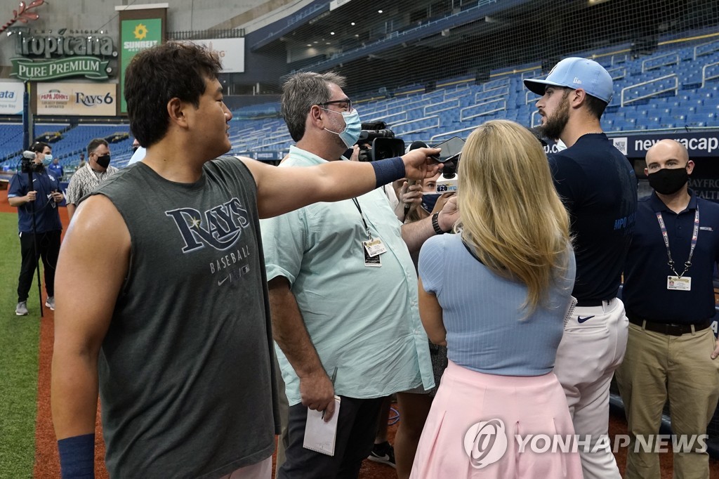 탬파베이 최지만, 이르면 다음 주 복귀…"순조롭게 회복 훈련"