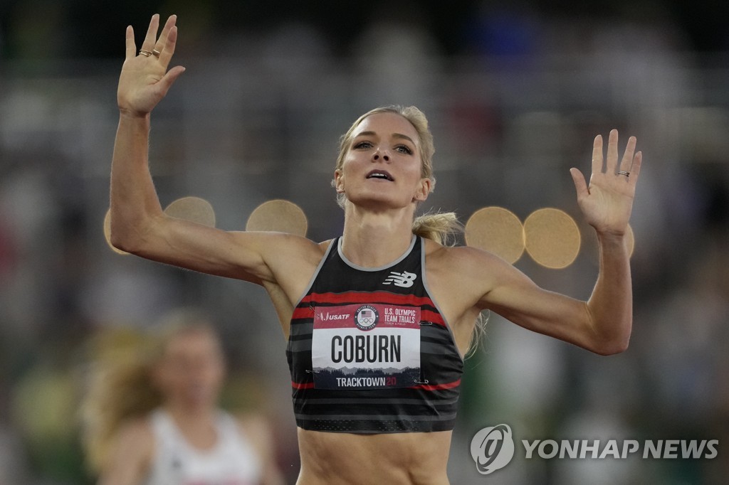 코번, 육상 여자 3,000ｍ 장애물 미국 대표선발전 우승