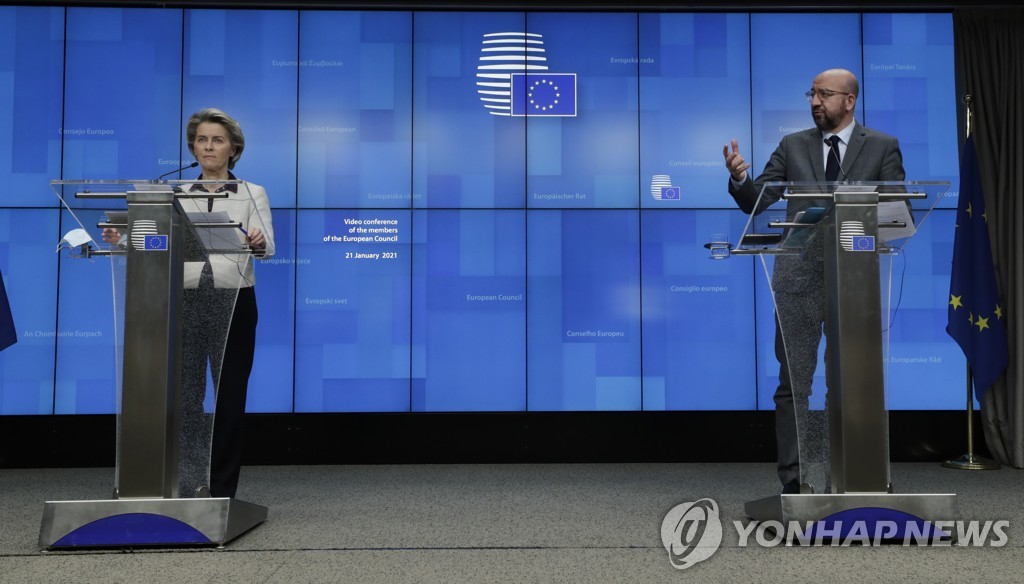 바이든, EU 기구 수장들과 회동…코로나19·무역 등 논의