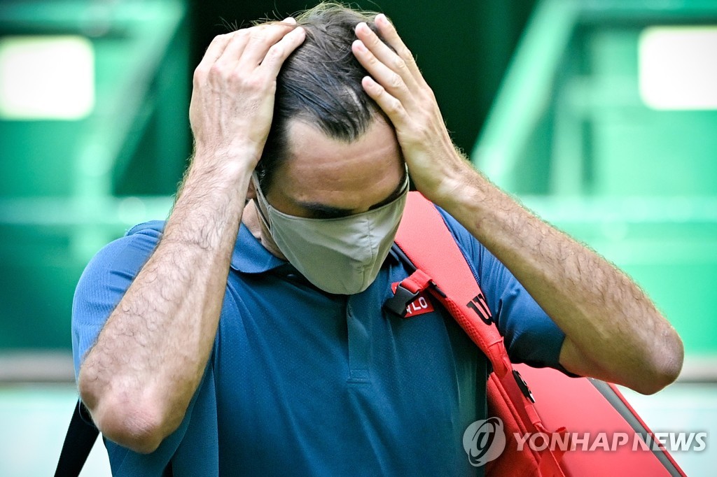 페더러, 노벤티오픈 테니스 16강에서 탈락