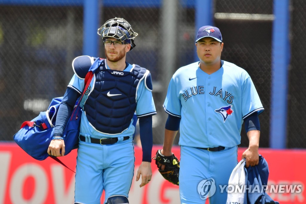 '류현진 짝꿍' 토론토 포수 잰슨, 부상자명단 올라