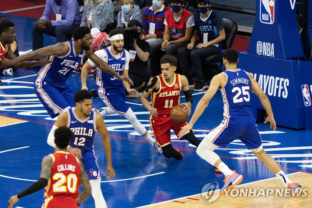 NBA 애틀랜타, 필라델피아에 26점 차 뒤집기…동부 결승 보인다