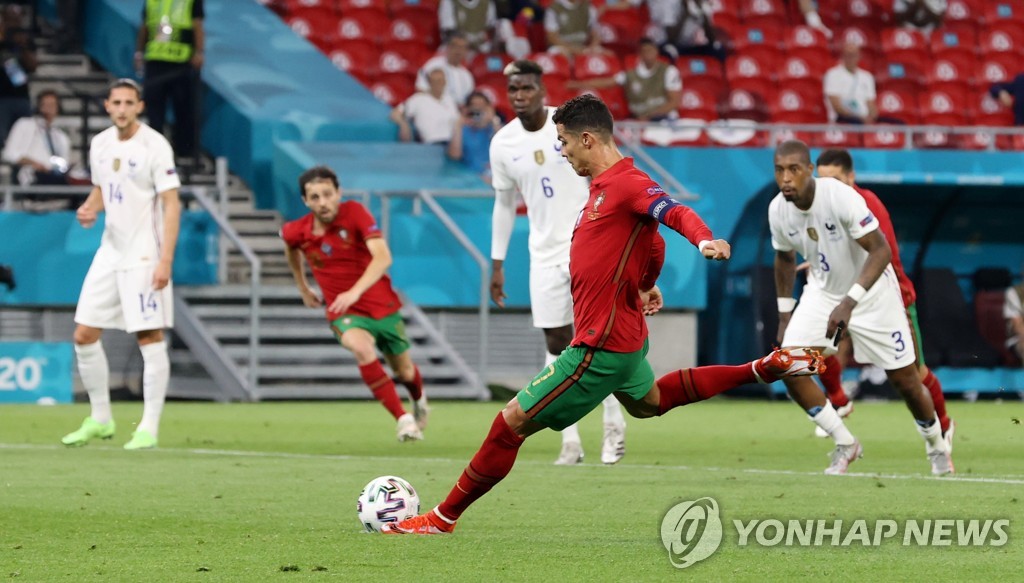 '호날두 A매치 109호골' 포르투갈, 프랑스와 2-2…조3위로 16강