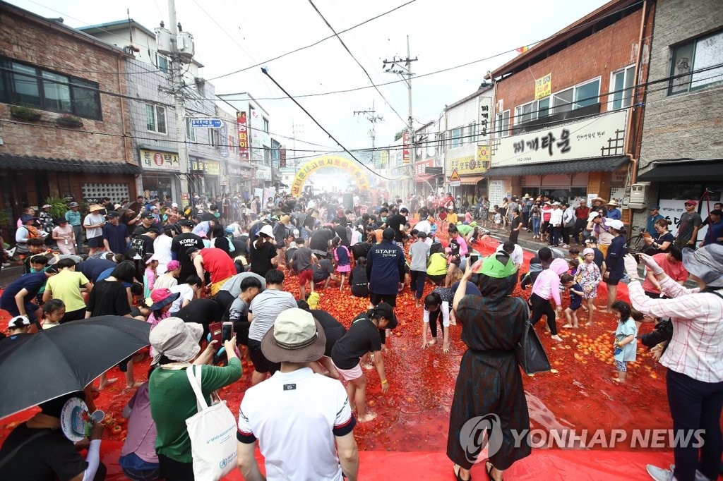 횡성 둔내고랭지토마토축제 드라이브 스루로 개최