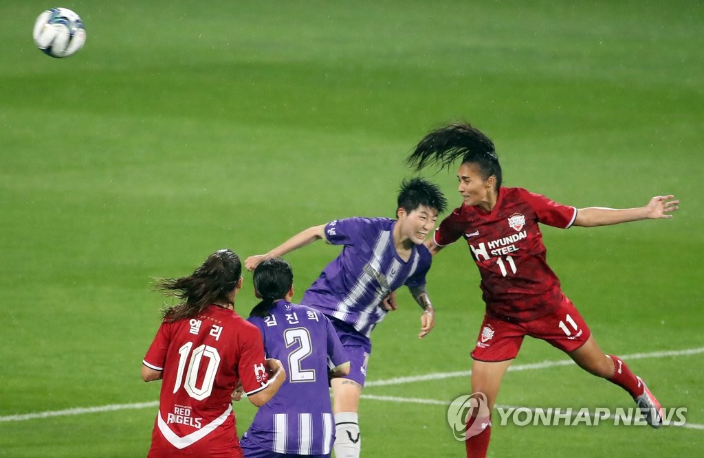 WK리그 현대제철, 수원도시공사에 1-0 진땀승…네넴 극장골