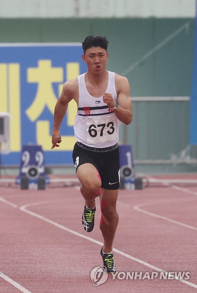 '10초37' 이규형, 남자일반부 100ｍ 우승…남고부 비웨사는 실격