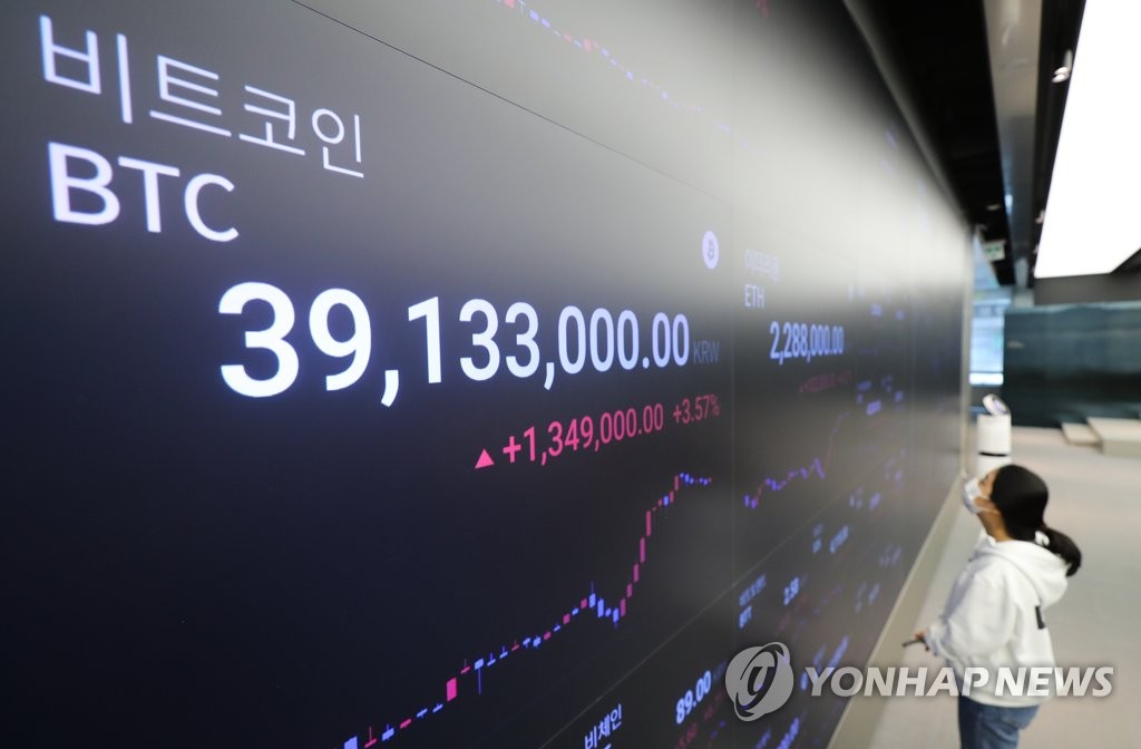 비트코인 국내가격 3천900만원대…이더리움 220만원대