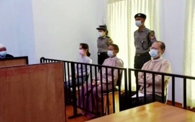 아웅산 수치 미얀마 국가고문 첫 재판…비공개로 5시간 진행 