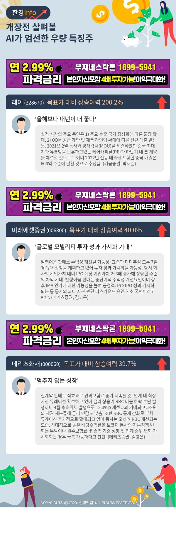 [포커스]개장전 살펴볼 AI가 엄선한 우량 특징주