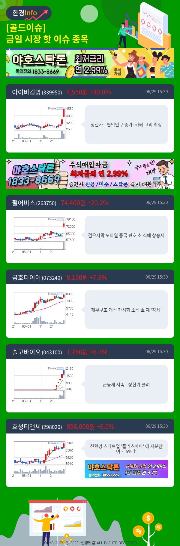 [골드이슈] 금일 시장 핫 이슈 종목