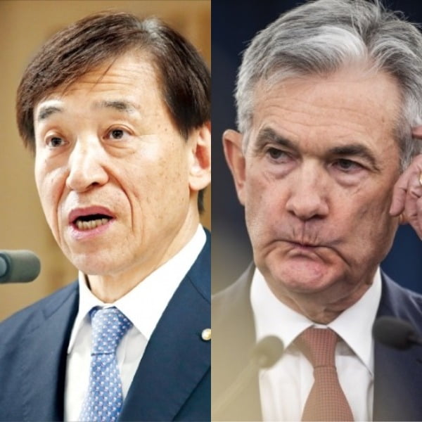 이주열 한국은행 총재(왼쪽)와 제롬 파월 미국 중앙은행(Fed) 의장. /사진=한국은행·연합뉴스 제공