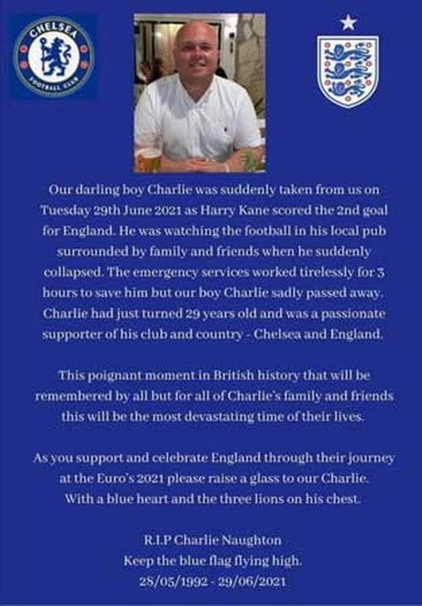 사망한 잉글랜드 팬을 추모하는 포스터/사진=온라인 커뮤니티 