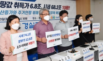 경실련, SH공사 공공주택 자산현황 분석 발표 기자회견