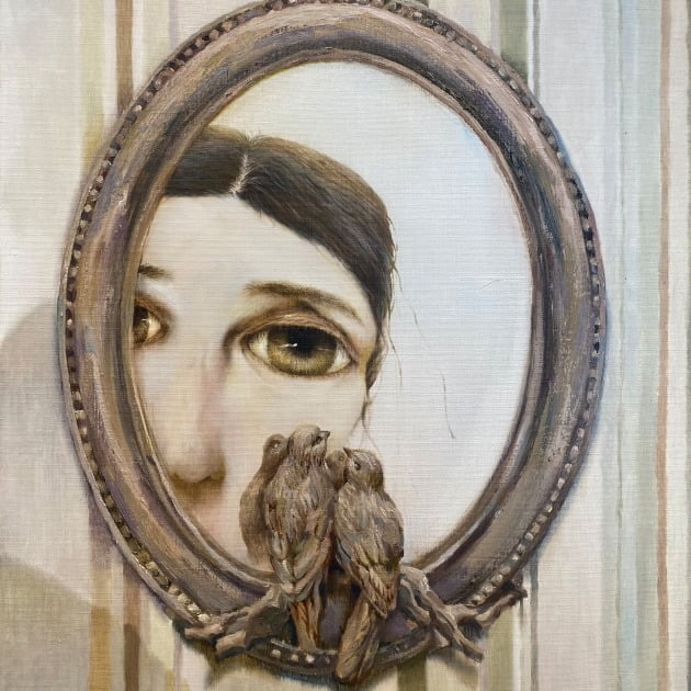 self portrait, 캔버스에 유채, 49×49cm, 2021년