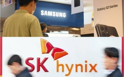 "호실적에도…" 삼성전자·SK하이닉스, 외국인 매도에 '하락'