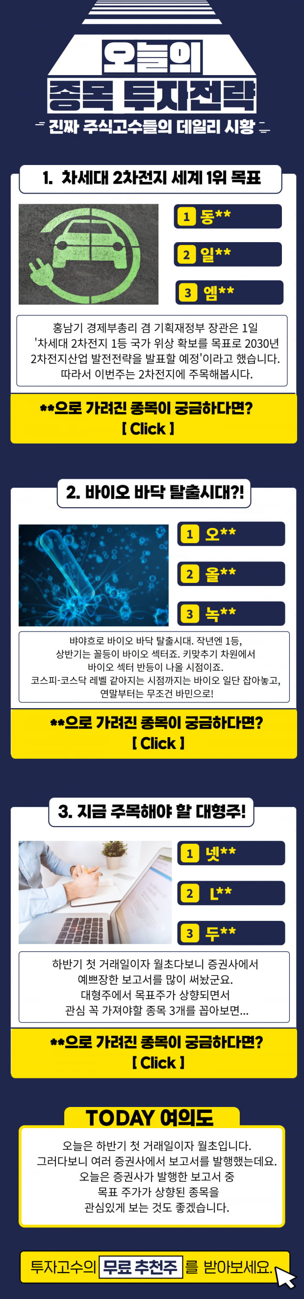 [오늘의 종목 투자전략] 급등예상 TopPick 3선! 지금 바로 Check!