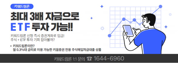 키워드림론 신청 즉시 증권계좌에 현금 입금! 충분한 매입자금으로 ETF 투자 기회 살려보자!