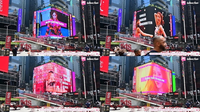 서현, 美 뉴욕 타임스퀘어 전광판 장식…글로벌 팬들이 전한 생일 선물