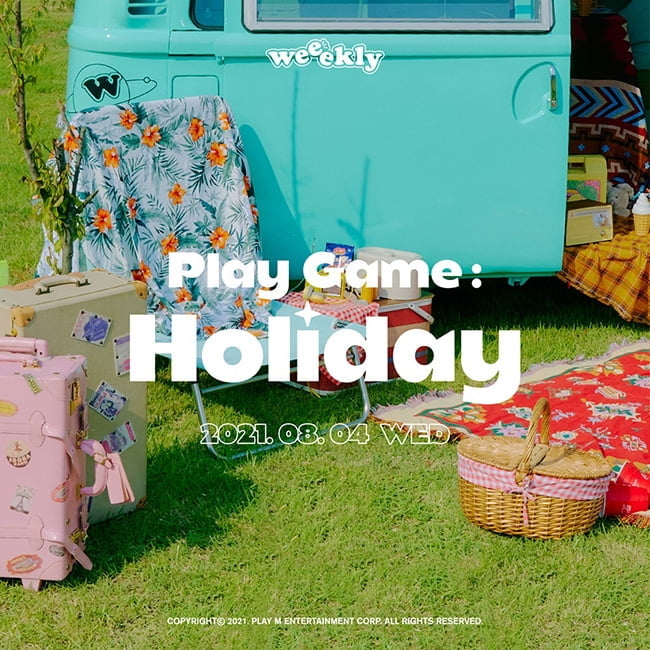 위클리, 8월 4일 미니 4집 `Play Game : Holiday` 발표 확정…티저 포스터 공개