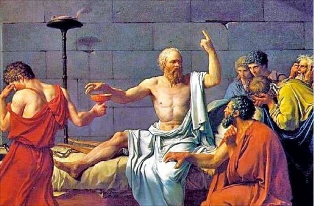 자크 루이 다비드의 그림 ‘소크라테스의 죽음’  