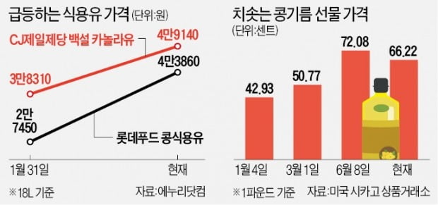 식용유값 폭등…"치킨집 접고 배달기사 고민"