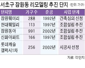 훼미리·신화 등 잠원동 소단지 '리모델링 바람'