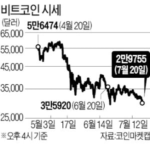 비트코인도 '델타 쇼크'…3만달러 깨졌다