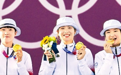 '퍼펙트 골드' 쐈다…양궁 여자 단체전 '올림픽 9연패'