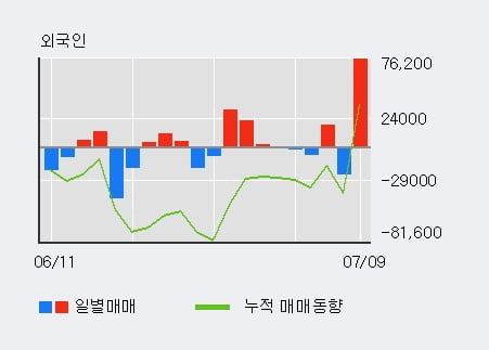 '코퍼스코리아' 52주 신고가 경신, 전일 외국인 대량 순매수