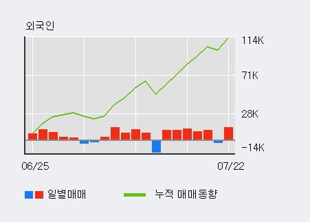 '솔브레인' 52주 신고가 경신, 전일 외국인 대량 순매수