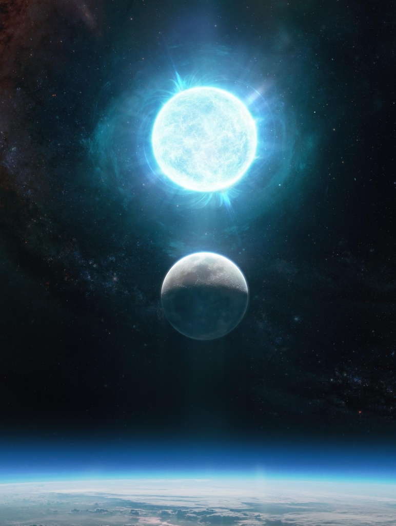 달과 비슷한 크기에 태양 질량 1.35배 '극단적' 백색왜성 확인