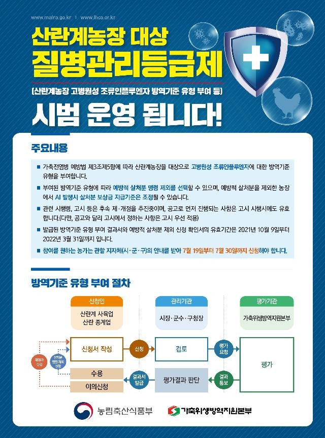 우수 방역농가는 예방적 살처분 제외…질병관리등급제 도입