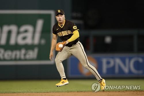 김하성, 워싱턴 방문경기 중 '총성'…1안타·2타점 후 중단