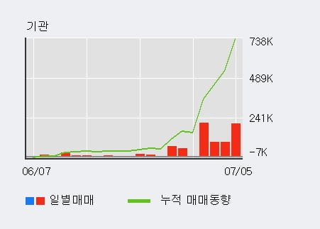 '백산' 52주 신고가 경신, 전일 기관 대량 순매수