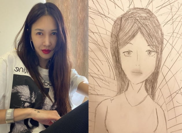 발레리나 윤혜진(왼쪽)의 그림/ 사진=인스타그램