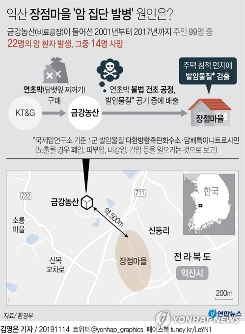 '장점마을 암 집단발병' 비료공장 대표 징역 2년 확정