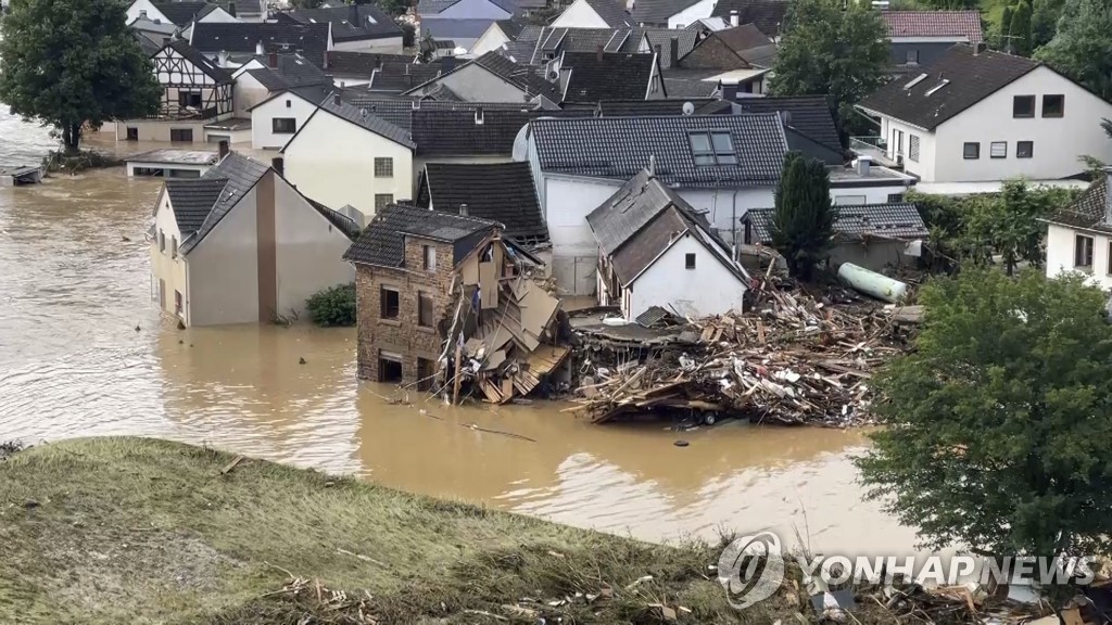 독일 서부서 폭우·홍수로 가옥 붕괴…19명 사망·70명 실종(종합)