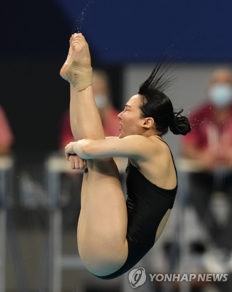 -올림픽- 다이빙 김수지, 3ｍ 준결승서 15위…女선수 첫 결승행 무산