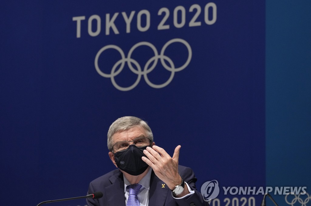 [올림픽] IOC 위원장, 도쿄 긴급사태에도 "상황보고 관중 입장 추진"