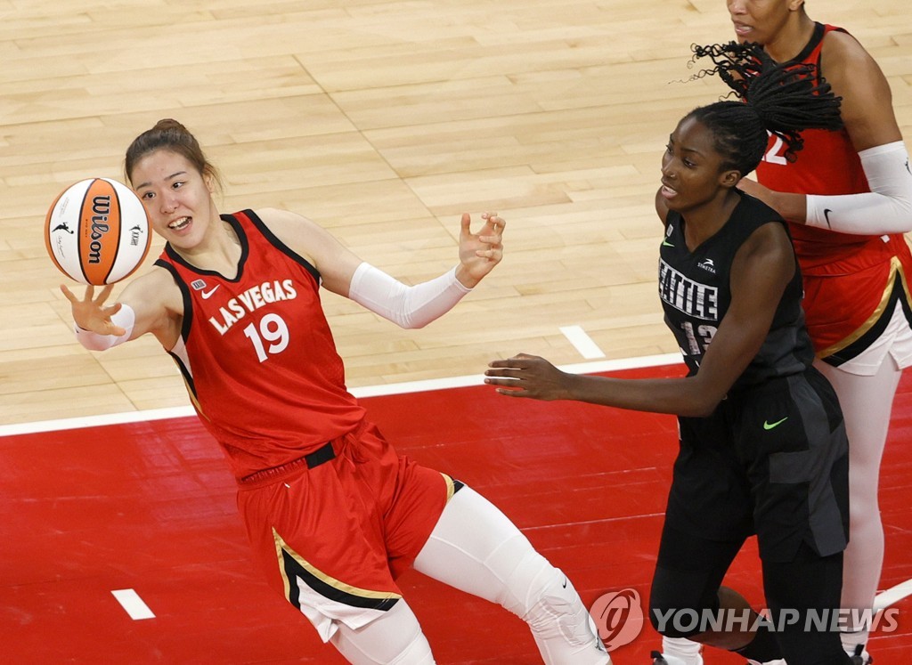 WNBA 박지수, 댈러스 상대 3점·4어시스트…전반기 마감