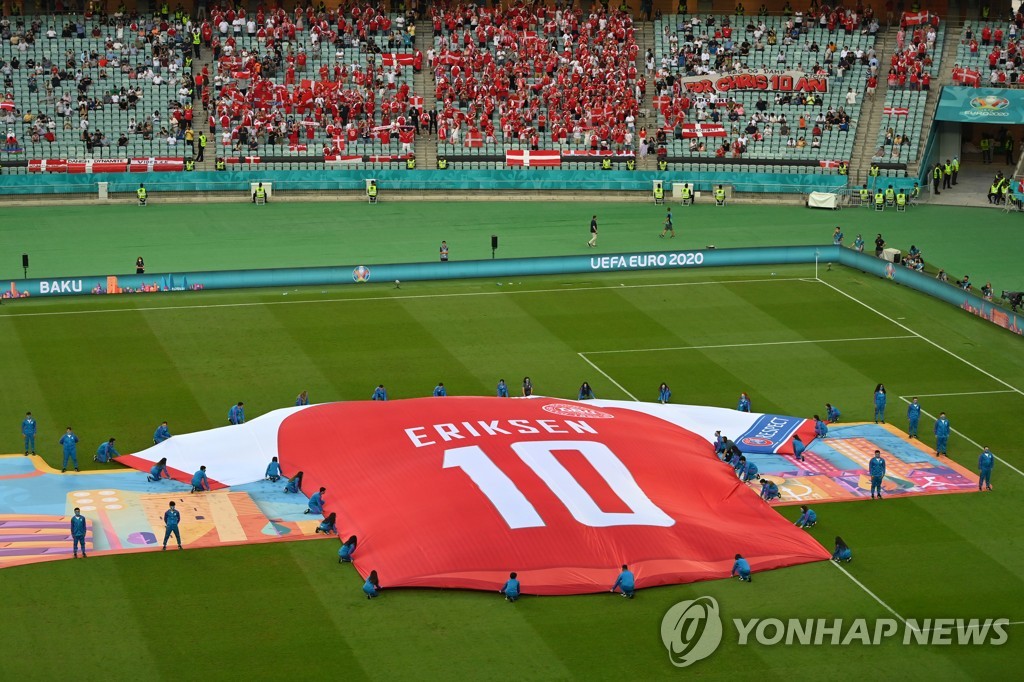 '29년 만에 유로 4강' 덴마크 감독 "에릭센은 늘 마음속에!"