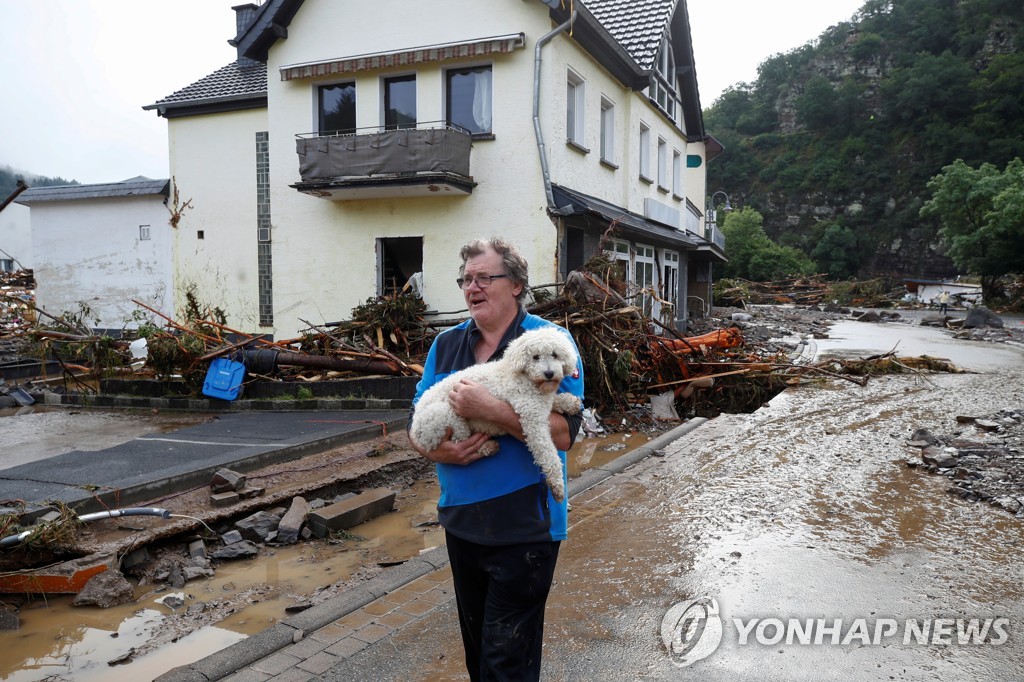 독일 서부서 폭우·홍수로 가옥 붕괴…19명 사망·70명 실종(종합)